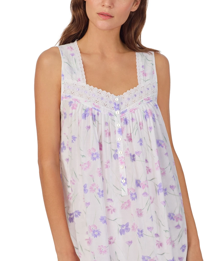 Eileen West Women's Sleeveless Cotton Ballet Nightgown