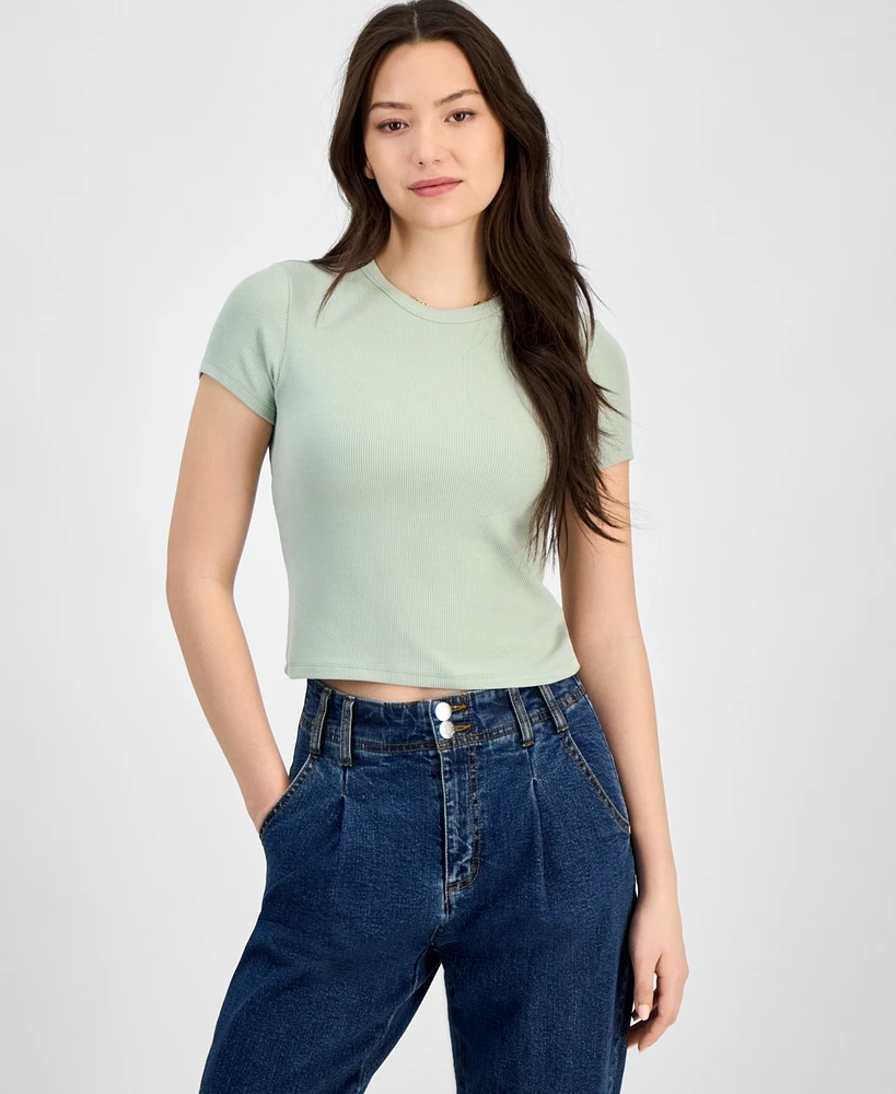 Self Esteem Juniors' Soft Ribbed Baby Tee