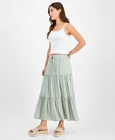 Celebrity Pink Juniors' Ruffle-Tiered Maxi Skirt