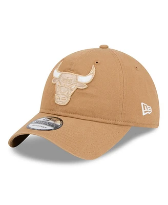 New Era Men's Tan Chicago Bulls 2024/25 City Edition 9TWENTY Adjustable Hat