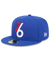 New Era Men's Royal Philadelphia 76ers 2024/25 City Edition Alternate 59FIFTY Fitted Hat