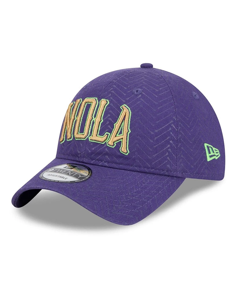 New Era Men's Purple New Orleans Pelicans 2024/25 City Edition 9TWENTY Adjustable Hat