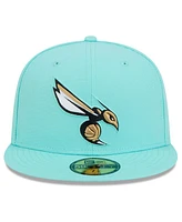 New Era Men's Turquoise Charlotte Hornets 2024/25 City Edition Alternate 59FIFTY Fitted Hat