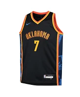 Nike Big Boys and Girls Chet Holmgren Black Oklahoma City Thunder 2024/25 Swingman Player Jersey - Edition