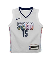 Nike Preschool Nikola Jokic White Denver Nuggets 2024/25 Swingman Player Jersey - City Edition