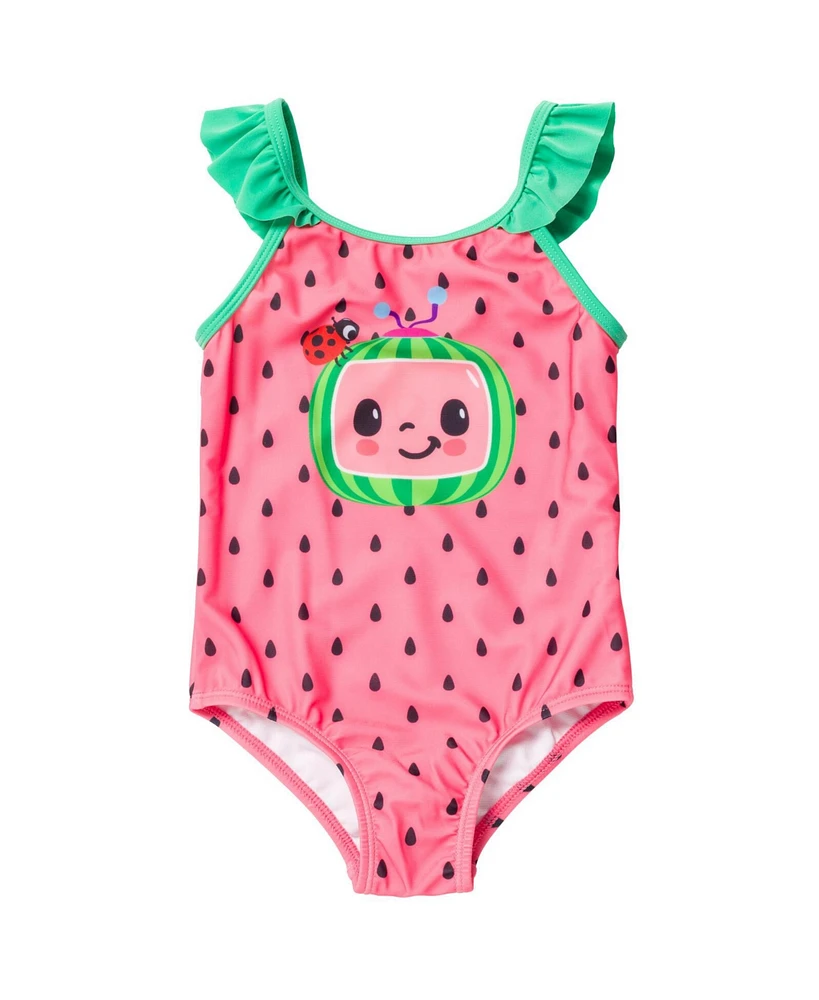 CoComelon Baby Girls Tomtom Yoyo Jj One Piece Bathing Suit