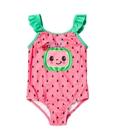 CoComelon Baby Girls Tomtom Yoyo Jj One Piece Bathing Suit