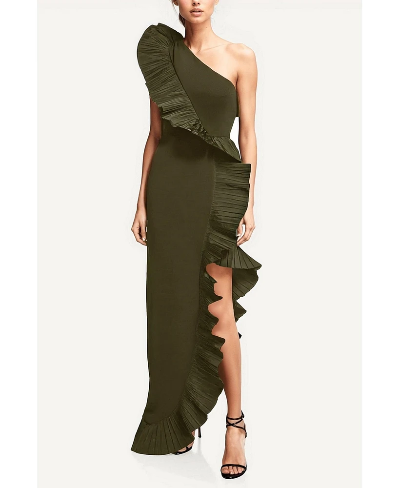 ONE33 Social Women's The Mercer Pleated Ruffle Gown