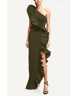 ONE33 Social Women's The Mercer Pleated Ruffle Gown