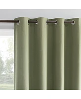 Archaeo Linen Blend Blackout Grommet Top Curtain