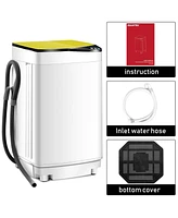 Gouun 7.7 lbs Full-Automatic Washing Machine with Washer & Spinner, Germicidal Function