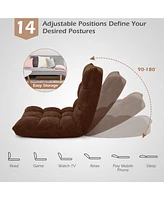 Gouun Adjustable 14-position Cushioned Floor Chair