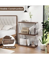 Gouun 3-Tier Multipurpose Display Rack with Metal Frame