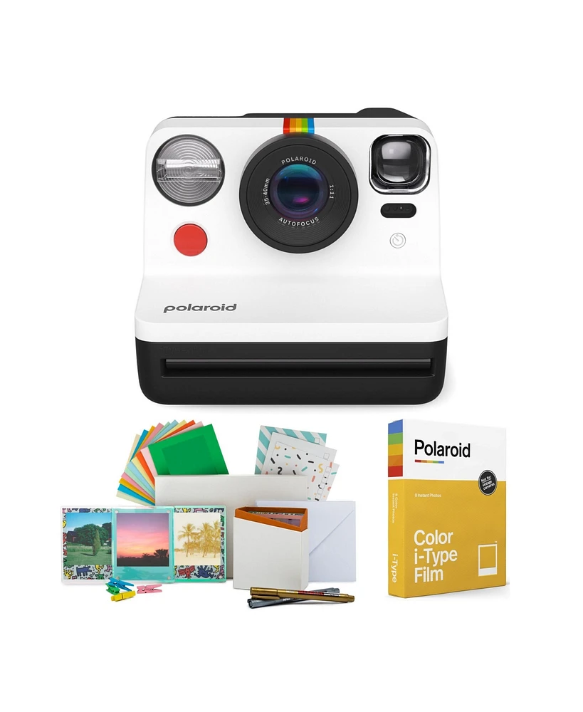 Polaroid Now Instant Camera Generation 2 (Black & White) w/Film Kit Bundle