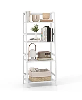 Gouun 47.5 Inch 4-Tier Multifunctional Bamboo Bookcase Storage Stand Rack