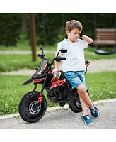 Qaba 12V Aprilia Licenced Kids Motorcycle with Training Wheels