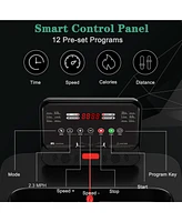 Gymax 2.25HP Electric Motorized Running Machine Treadmill w/ Led Display App Control