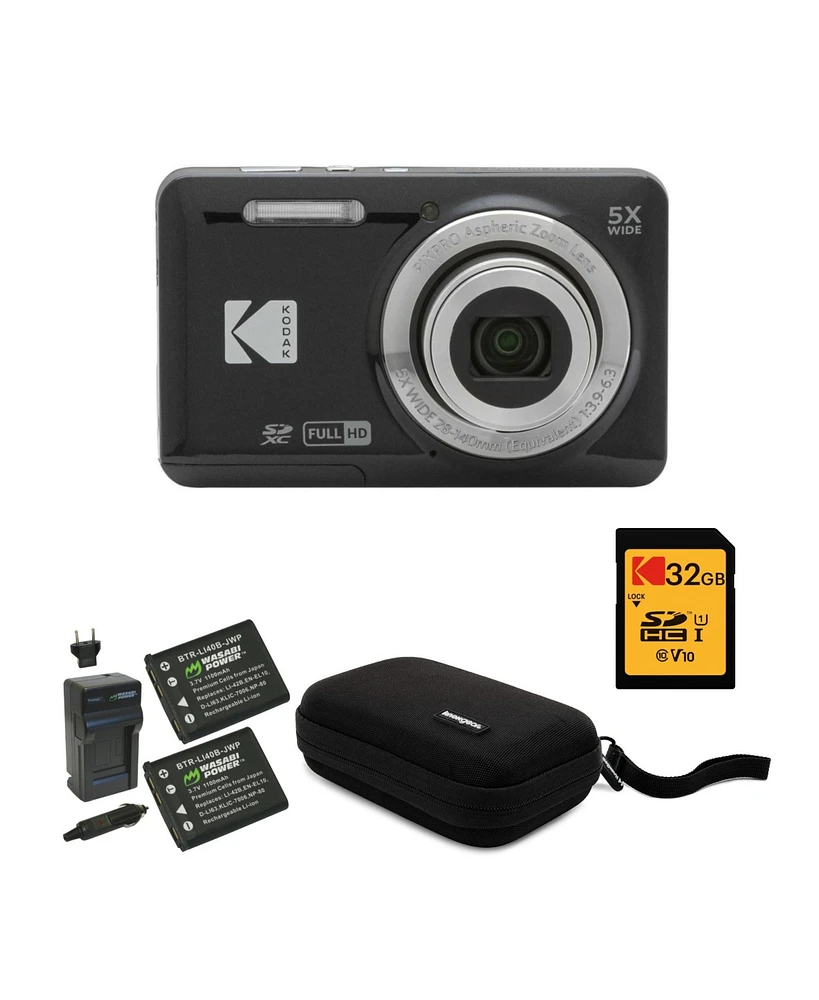 Kodak Pixpro Friendly Zoom FZ55 Digital Camera () with Accessories Bundle