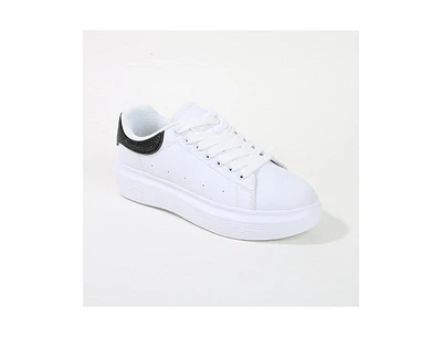 Fortuna Platform Sneaker with Rhinestone Accent