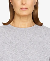 Alfred Dunner Women's Classic Chenille Pullover Sweater