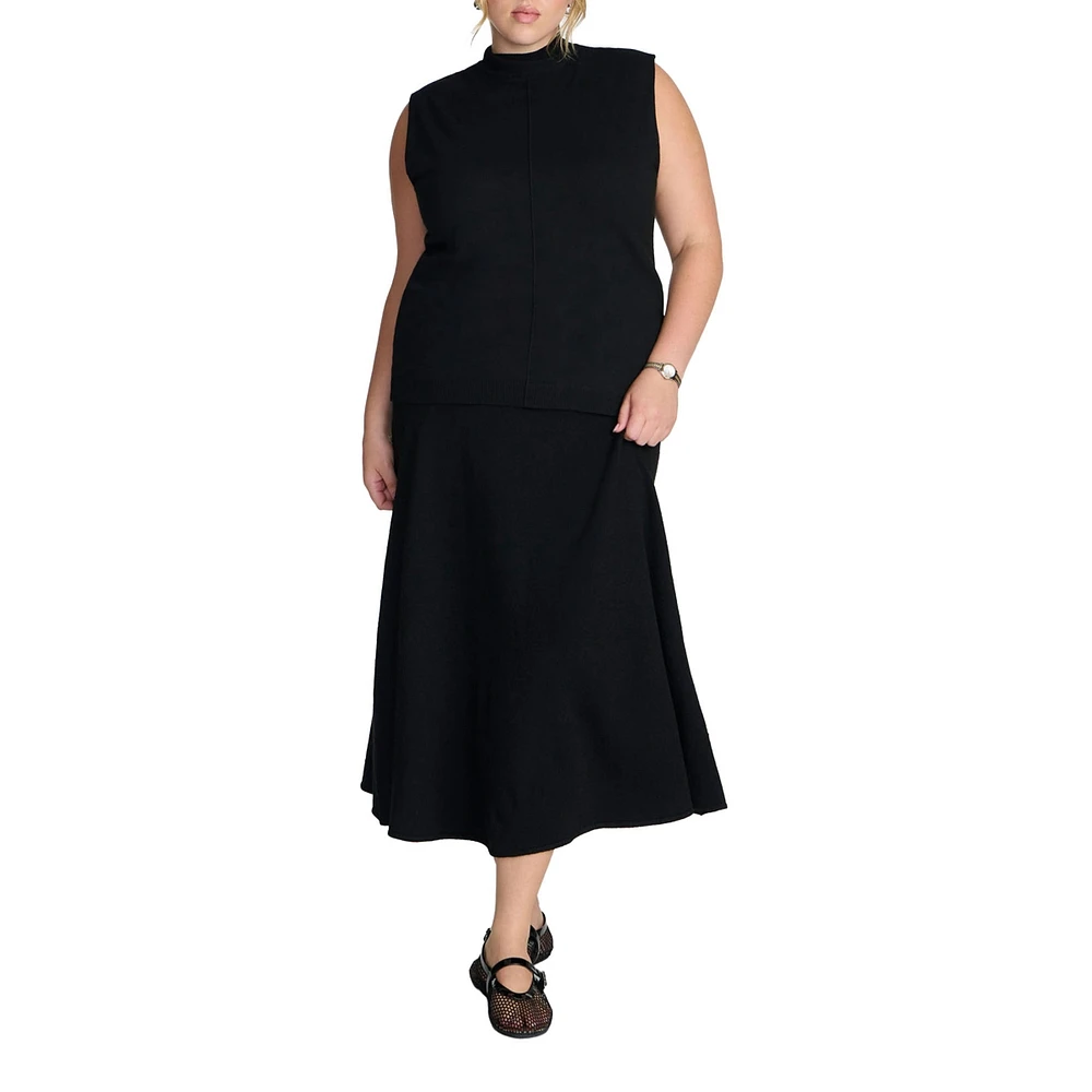 Eloquii Plus Elements Maxi Sweater Skirt