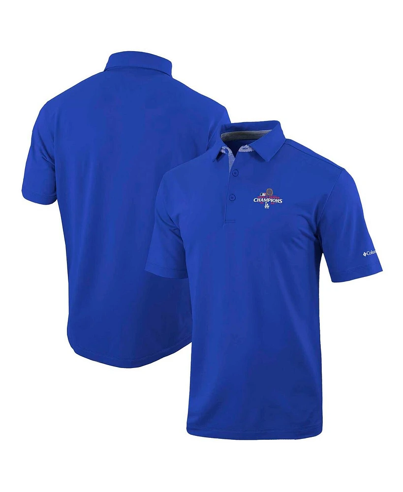 Columbia Men's Royal Los Angeles Dodgers 2024 World Series Champions Omni-Wick Even Lie Polo