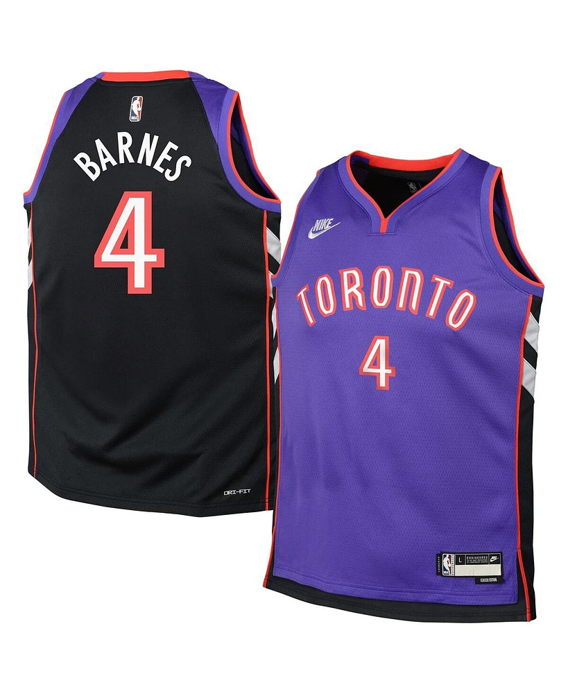 Nike Big Boys and Girls Scottie Barnes Purple Toronto Raptors 2024/25 Swingman Jersey - Classic Edition