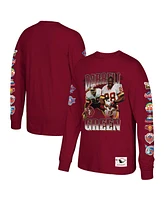 Mitchell & Ness Men's Darrell Green Burgundy Washington Commanders Player Graphic Long Sleeve T-Shirt