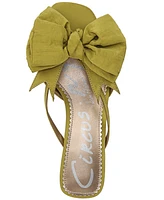 Circus Ny by Sam Edelman Women's Natalina Bow Kitten-Heel Dress Sandals