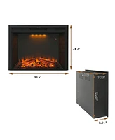 Boyel Living Wall Mounted Recessed Electric Fireplace