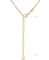 Devata Clover Chain Necklace in 14K Gold, 16 in adj to 18 in