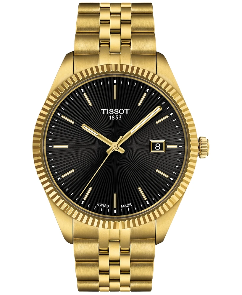 Tissot Men's Swiss Ballade Gold-Tone Stainless Steel Bracelet Watch 40mm