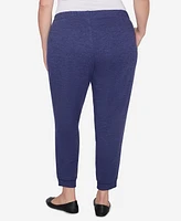 Alfred Dunner Plus French Quarter Soft Brushed Knit Jogger Pants