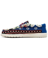 Hey Dude Men's Wally Holiday Cheers Casual Moccasin Sneakers from Finish Line