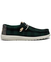 Hey Dude Men's Wendy Buffalo Plaid Casual Sneakers from Finish Line