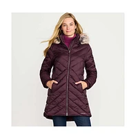 Lands' End Women's Insulated Cozy Fleece Lined Winter Coat