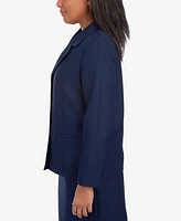 Alfred Dunner Petite Classic Fitted Blazer Jacket