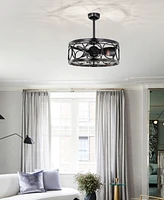 Home Accessories 24.4" Sultan Indoor Ceiling Fan with Light Kit and Remote