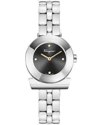 Ferragamo Women's Swiss Gancino Stainless Steel Bracelet Watch 27mm