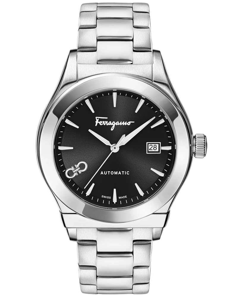 Ferragamo Men's Swiss Automatic 1927 Stainless Steel Bracelet Watch 42mm