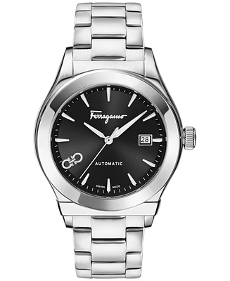 Ferragamo Men's Swiss Automatic 1927 Stainless Steel Bracelet Watch 42mm