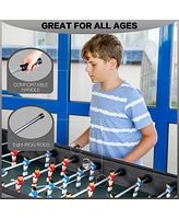 Sugift 58in Foosball Table, Competition Sized Soccer Table Game, Heavy Duty Arcade Game Table