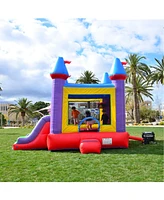 Hero Kiddo HeroKiddo Jelly Bean Castle Commercial Grade Inflatable Bounce House with Dual Lane Water Slide Combo (No Blower Included)