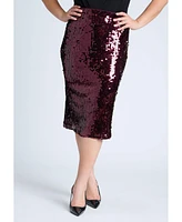 Eloquii Plus Sequin Pencil Skirt