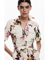 Desigual Women's Shirt dress with flowers