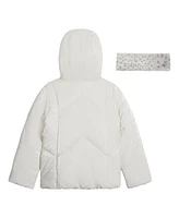 Jessica Simpson Toddler Girls Reflective Shine Fashion Puffer Jacket