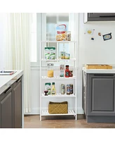 Slickblue 5-Tier Multifunctional Storage Shelf, Shelving Unit for Entryway, Bathroom, Living Room, Balcony & Kitchen