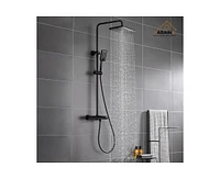 Casainc 2 Functions Thermostatic shower system with 3-Setting Handheld Shower and Rough-in Valve