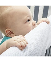 BreathableBaby Breathable Mesh Crib RailGuard Teething Cover, 27" Short Panel (2-Pack)