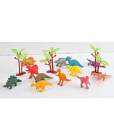 Wild Republic Polybag Mini Dinosaur Figurines, 15 Pieces